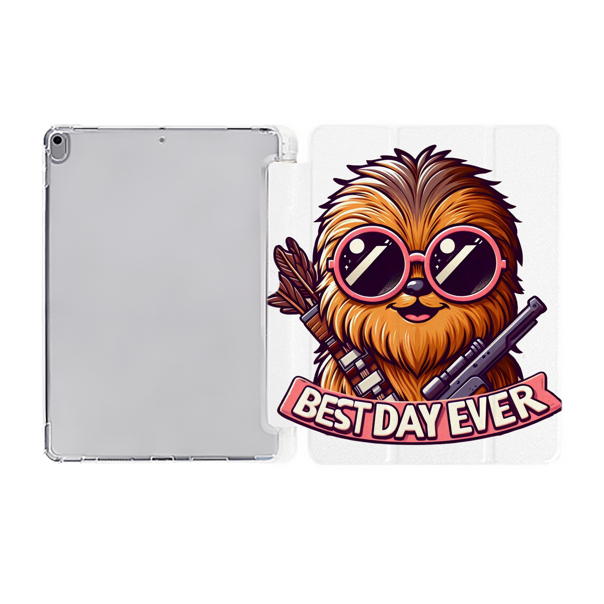 （画像用） スター・ウォーズ Star Wars IPad ケース ペン収納付き 三つ折りスタンド PUレザー×シリコン 対応機種9.5/10.5/10.9インチ